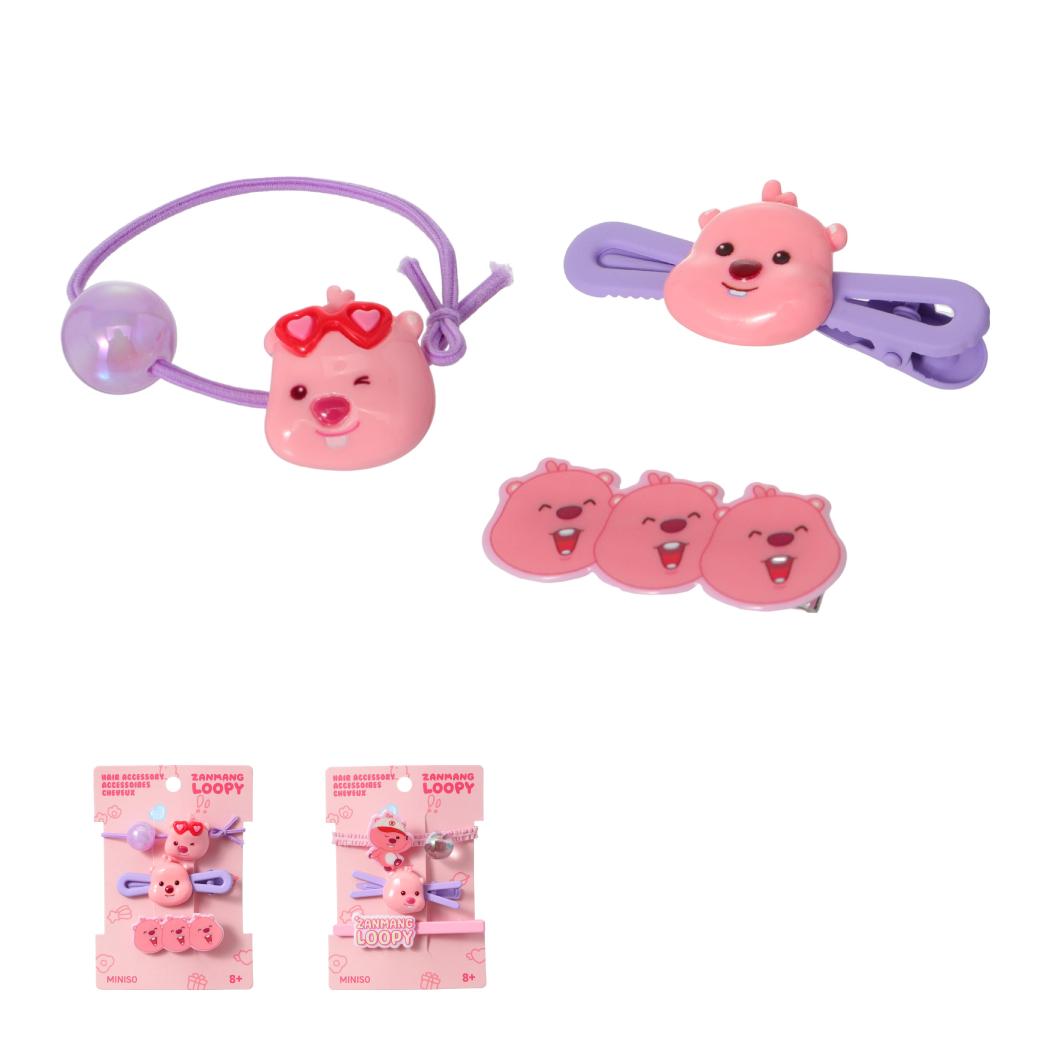 Zanmang Loopy Collection Hair Clip & Hair Tie (3 pcs)