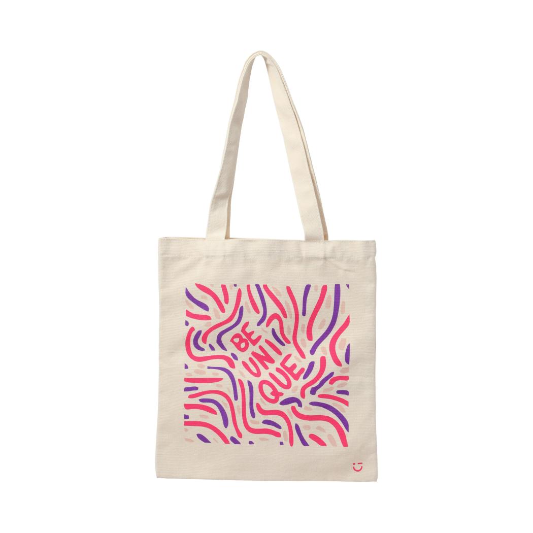 Contrast Color Shopping Bag