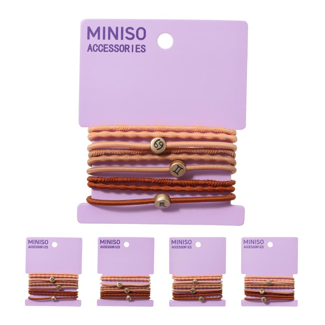 Brown Horoscope Hair Ties (9 pcs)