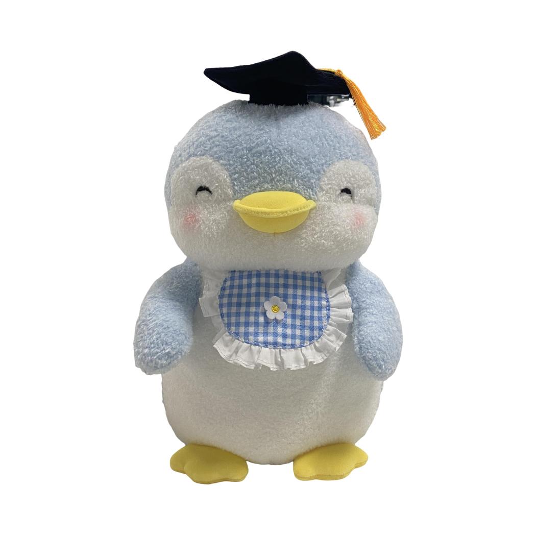 Mini Family - 13in. Parent-Child Plush Toy(Formal Hat Blue Penguin Mini Pen)