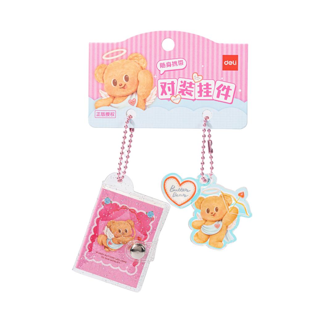 Butterbear Mini Notebook with Cover Keychains (2 pcs)